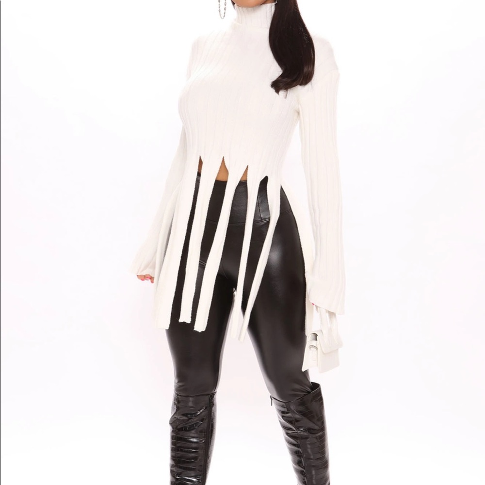 Clear The Sway Fringed Sweater